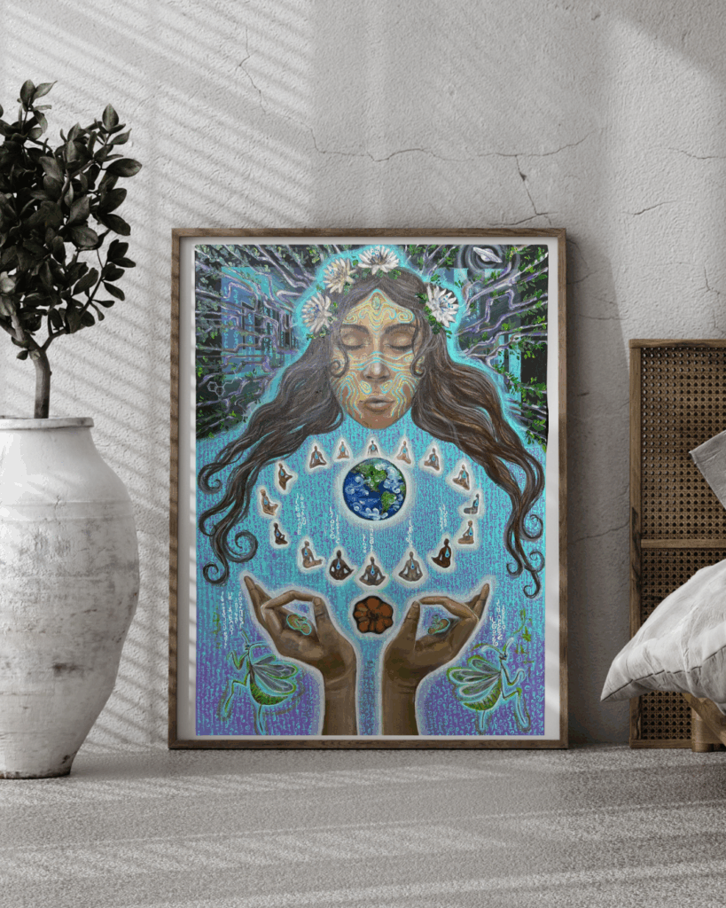 "Channeling" Painting by Alexandra Tentiu